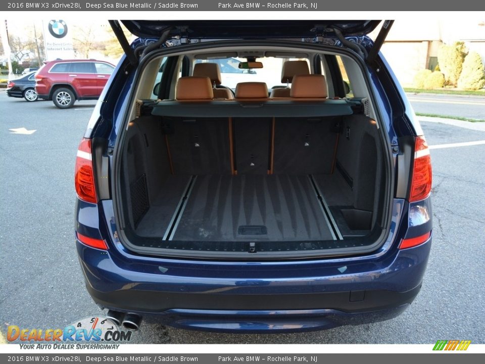 2016 BMW X3 xDrive28i Deep Sea Blue Metallic / Saddle Brown Photo #21