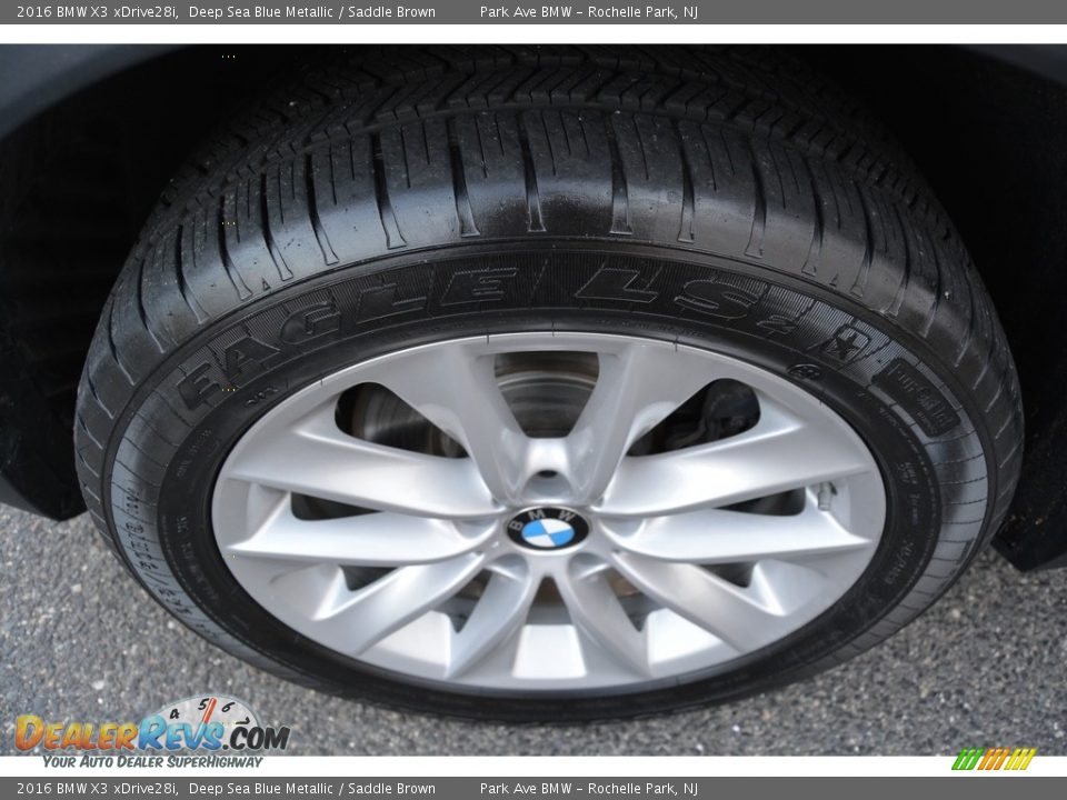 2016 BMW X3 xDrive28i Deep Sea Blue Metallic / Saddle Brown Photo #32