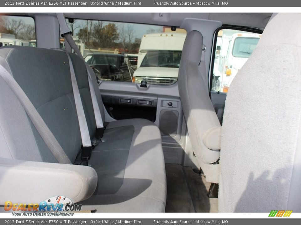 2013 Ford E Series Van E350 XLT Passenger Oxford White / Medium Flint Photo #13
