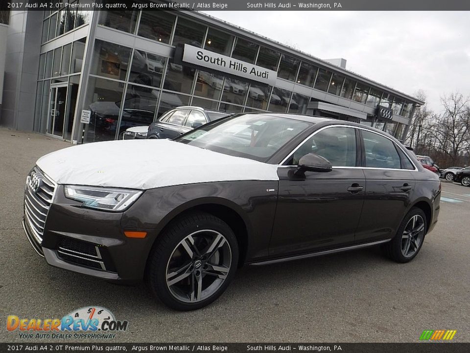 2017 Audi A4 2.0T Premium Plus quattro Argus Brown Metallic / Atlas Beige Photo #1
