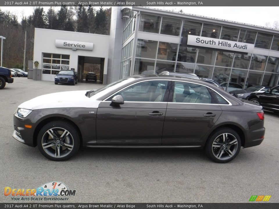 2017 Audi A4 2.0T Premium Plus quattro Argus Brown Metallic / Atlas Beige Photo #2
