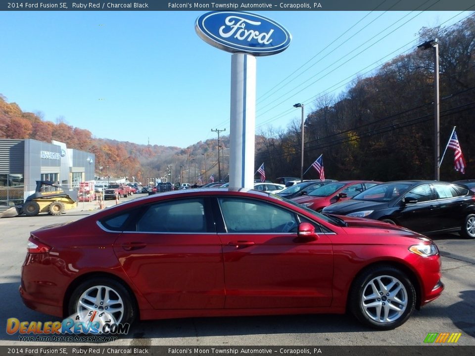 2014 Ford Fusion SE Ruby Red / Charcoal Black Photo #1