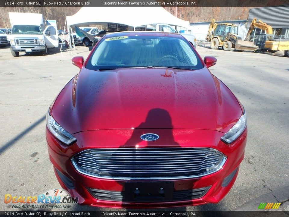 2014 Ford Fusion SE Ruby Red / Charcoal Black Photo #8