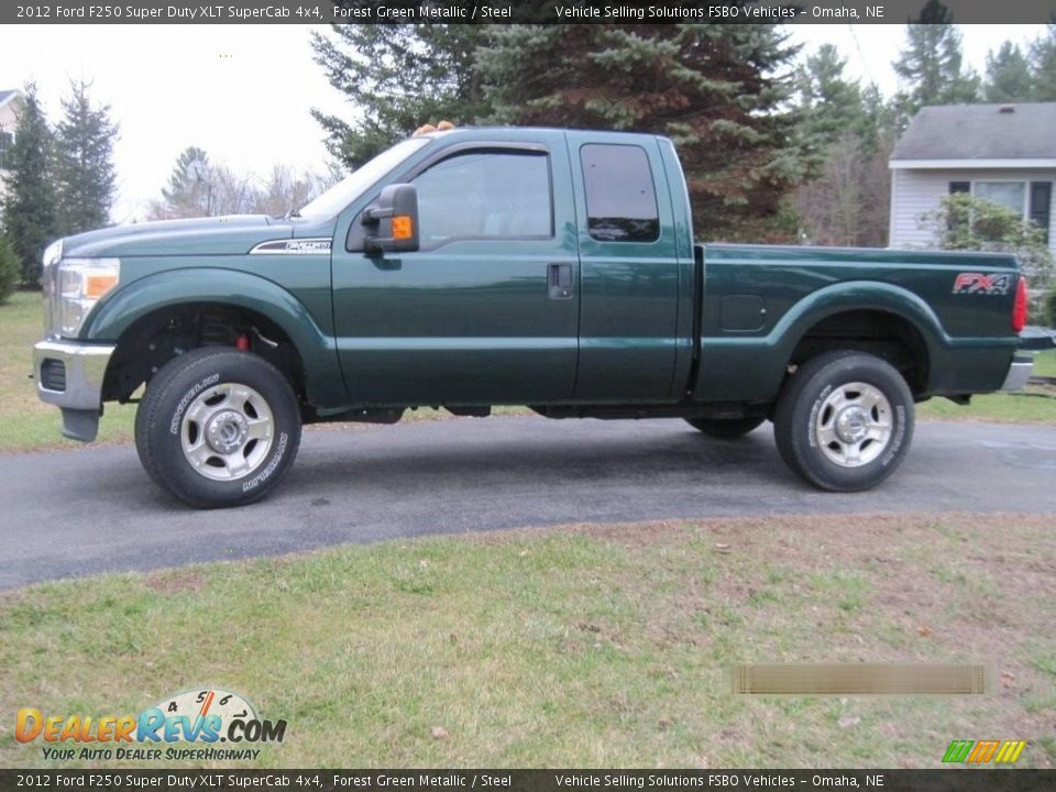 2012 Ford F250 Super Duty XLT SuperCab 4x4 Forest Green Metallic / Steel Photo #1