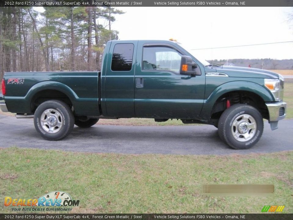 2012 Ford F250 Super Duty XLT SuperCab 4x4 Forest Green Metallic / Steel Photo #4