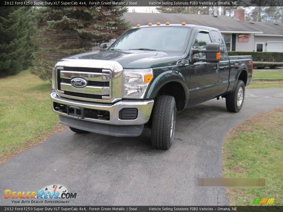 2012 Ford F250 Super Duty XLT SuperCab 4x4 Forest Green Metallic / Steel Photo #5