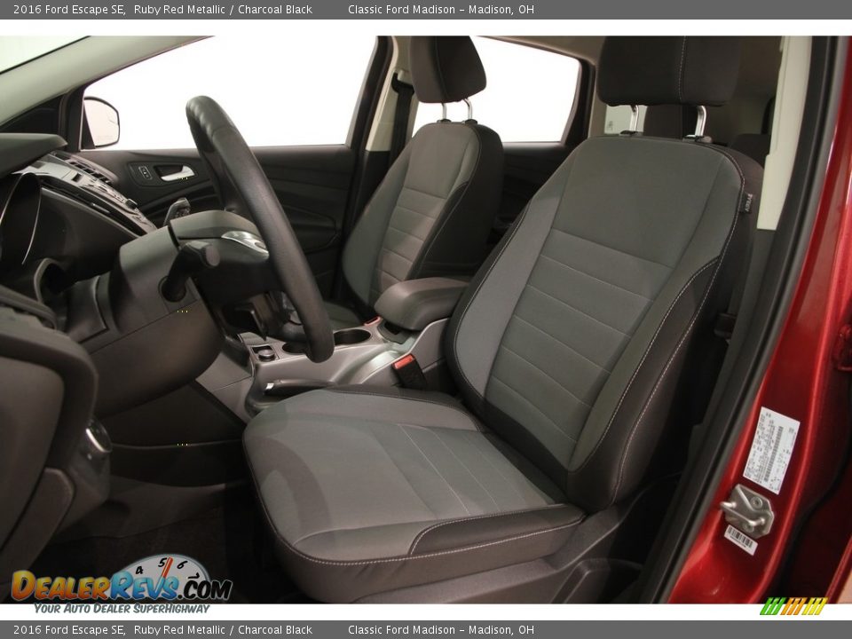 2016 Ford Escape SE Ruby Red Metallic / Charcoal Black Photo #6