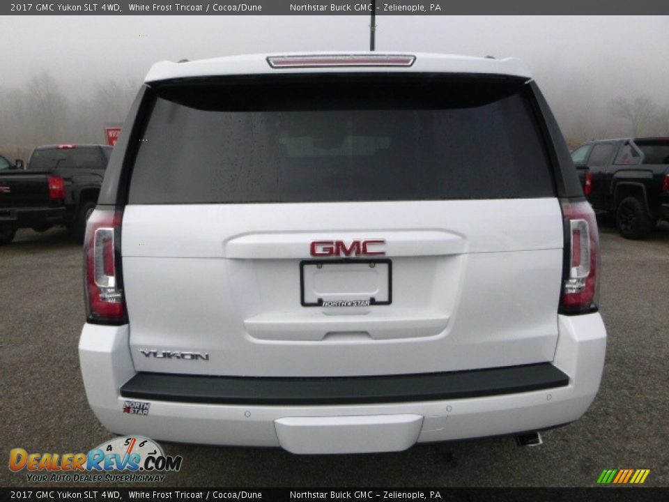 White Frost Tricoat 2017 GMC Yukon SLT 4WD Photo #4