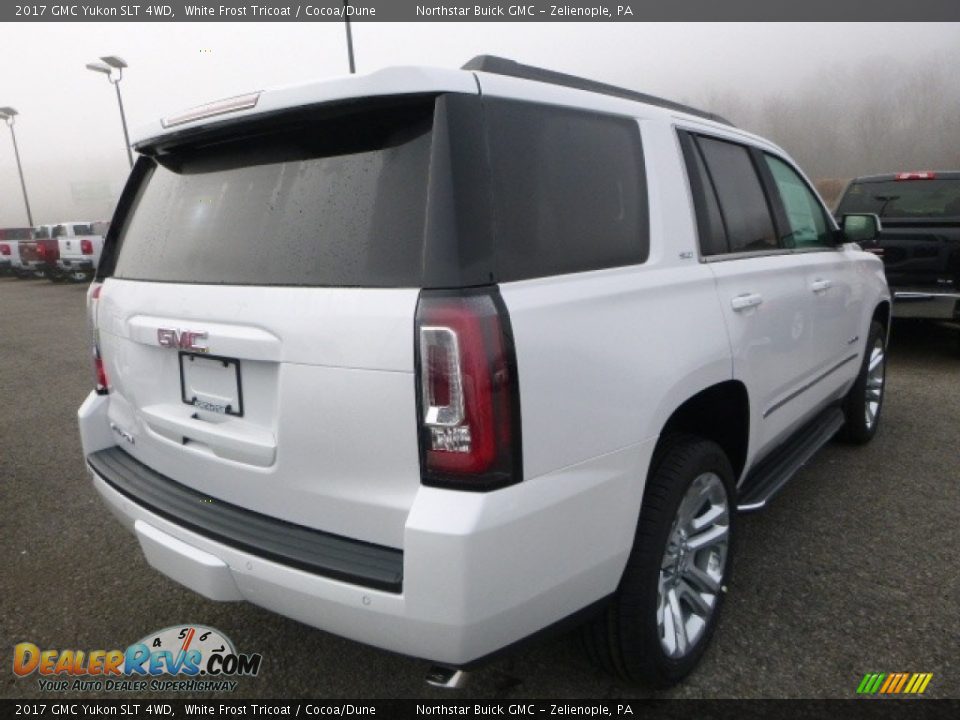 White Frost Tricoat 2017 GMC Yukon SLT 4WD Photo #5
