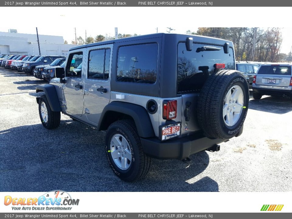 2017 Jeep Wrangler Unlimited Sport 4x4 Billet Silver Metallic / Black Photo #4