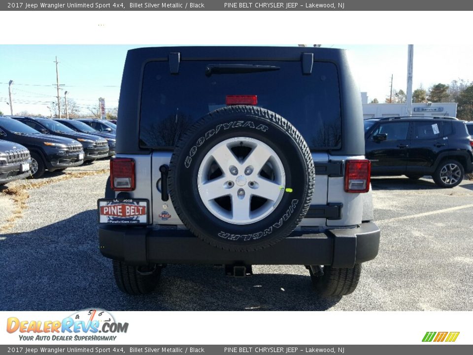 2017 Jeep Wrangler Unlimited Sport 4x4 Billet Silver Metallic / Black Photo #5