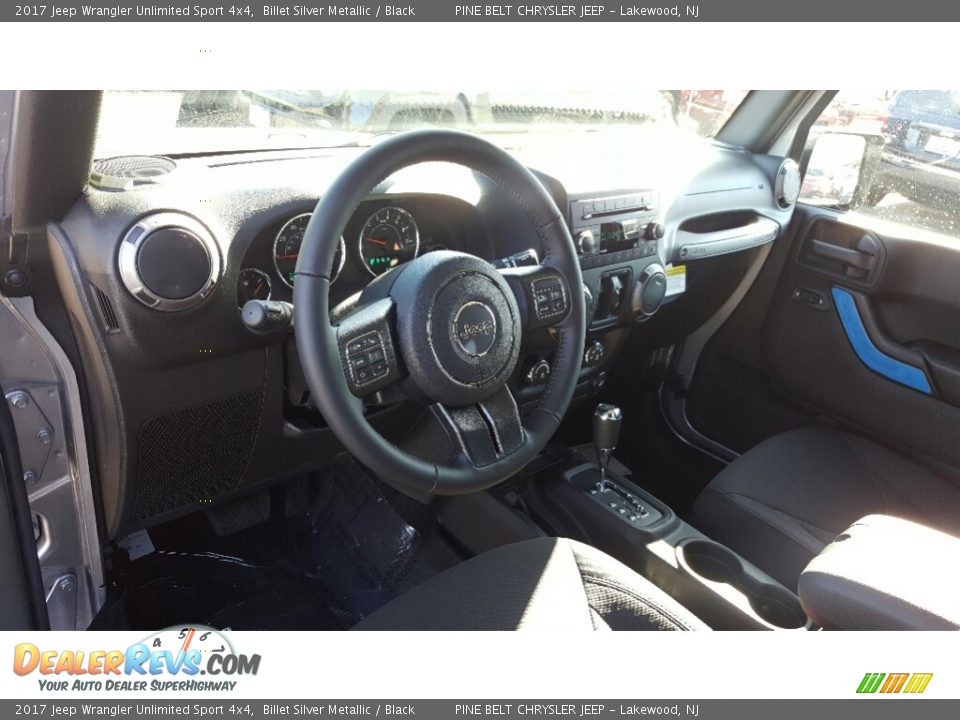 2017 Jeep Wrangler Unlimited Sport 4x4 Billet Silver Metallic / Black Photo #9