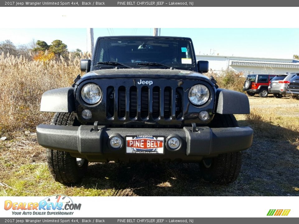 2017 Jeep Wrangler Unlimited Sport 4x4 Black / Black Photo #2