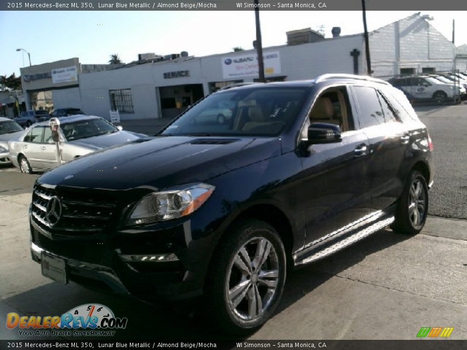 2015 Mercedes-Benz ML 350 Lunar Blue Metallic / Almond Beige/Mocha Photo #5