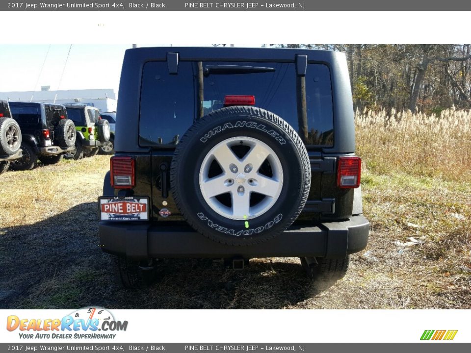 2017 Jeep Wrangler Unlimited Sport 4x4 Black / Black Photo #5