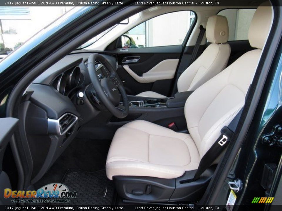 Latte Interior - 2017 Jaguar F-PACE 20d AWD Premium Photo #3