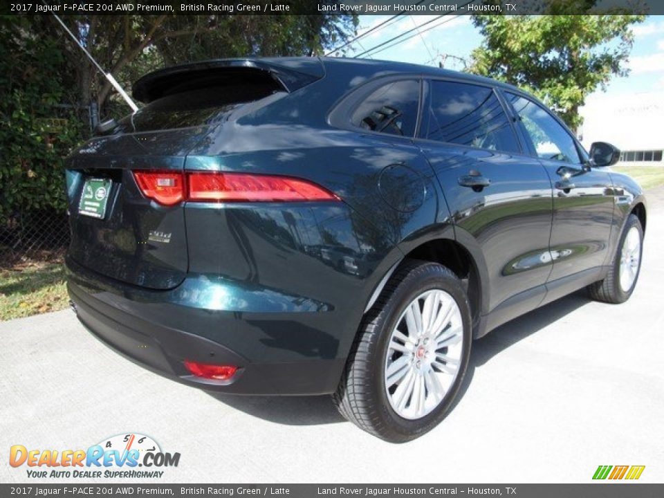 2017 Jaguar F-PACE 20d AWD Premium British Racing Green / Latte Photo #7