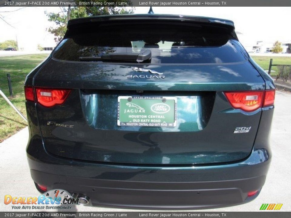 2017 Jaguar F-PACE 20d AWD Premium British Racing Green / Latte Photo #8