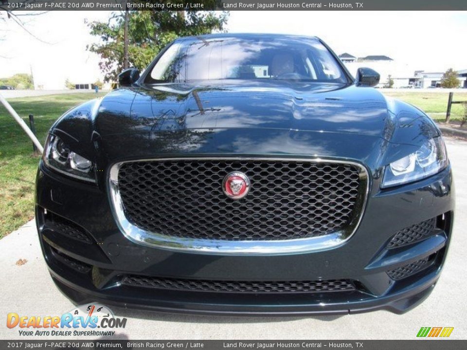 2017 Jaguar F-PACE 20d AWD Premium British Racing Green / Latte Photo #9