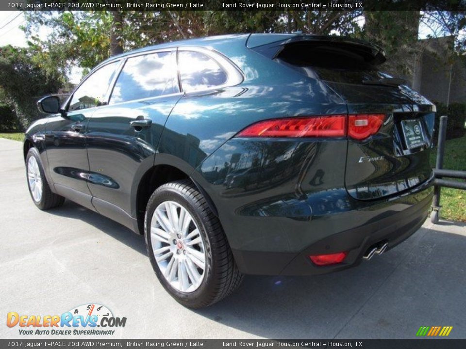2017 Jaguar F-PACE 20d AWD Premium British Racing Green / Latte Photo #12