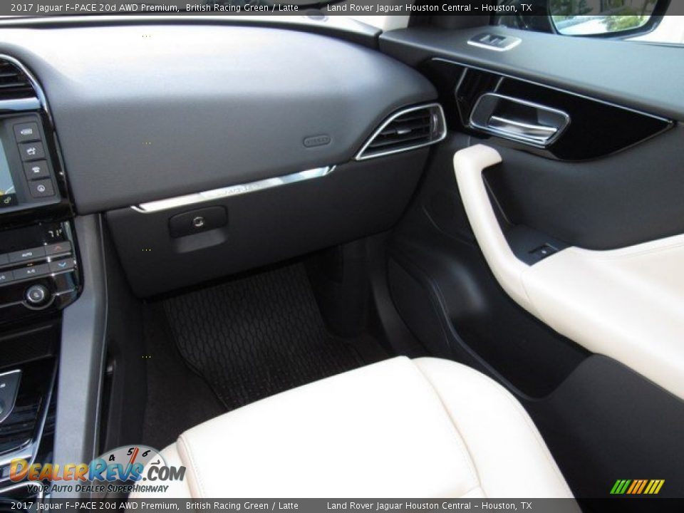 2017 Jaguar F-PACE 20d AWD Premium British Racing Green / Latte Photo #14
