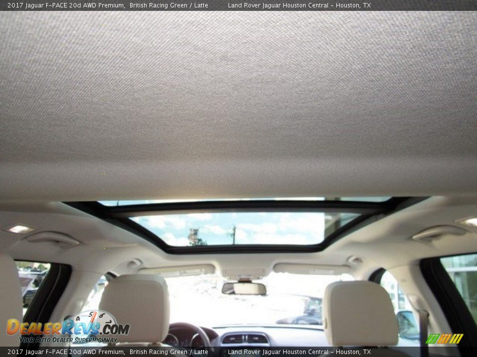 2017 Jaguar F-PACE 20d AWD Premium British Racing Green / Latte Photo #17