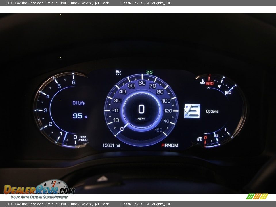2016 Cadillac Escalade Platinum 4WD Gauges Photo #11