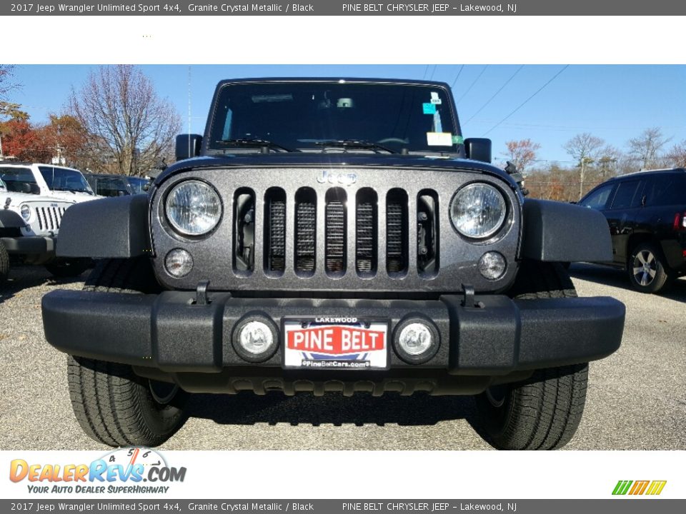 2017 Jeep Wrangler Unlimited Sport 4x4 Granite Crystal Metallic / Black Photo #2