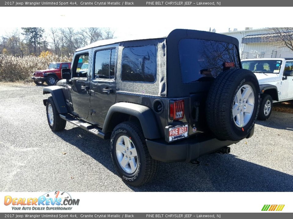 2017 Jeep Wrangler Unlimited Sport 4x4 Granite Crystal Metallic / Black Photo #4