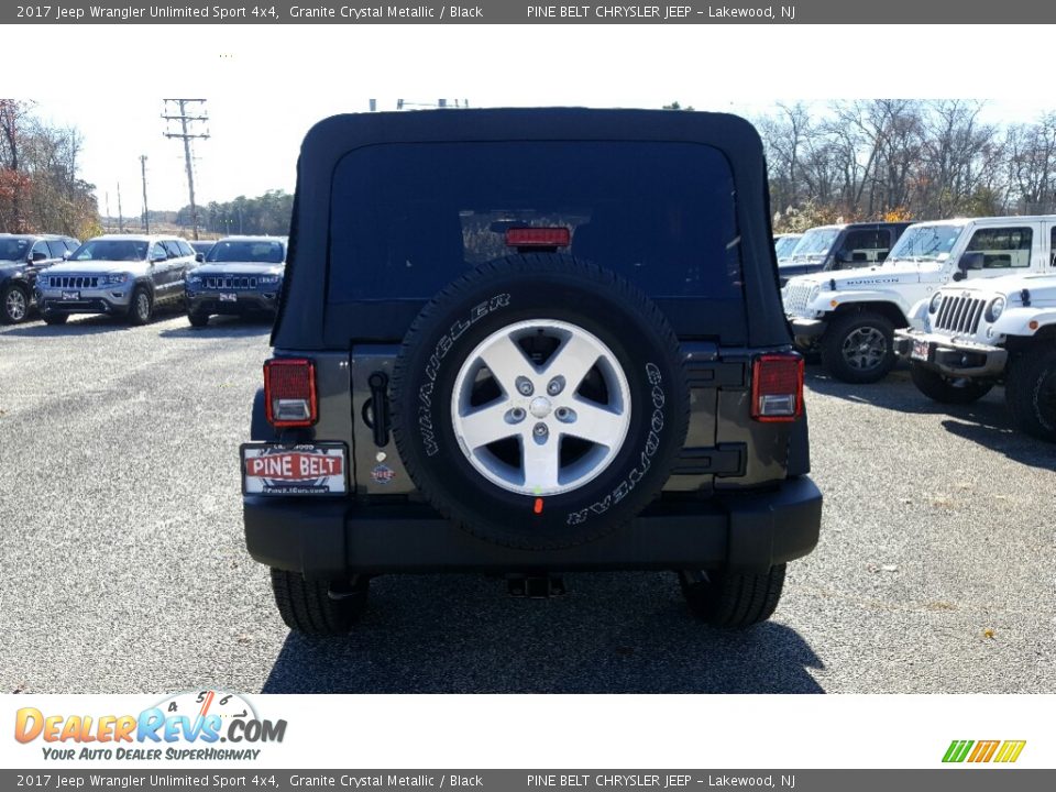 2017 Jeep Wrangler Unlimited Sport 4x4 Granite Crystal Metallic / Black Photo #5