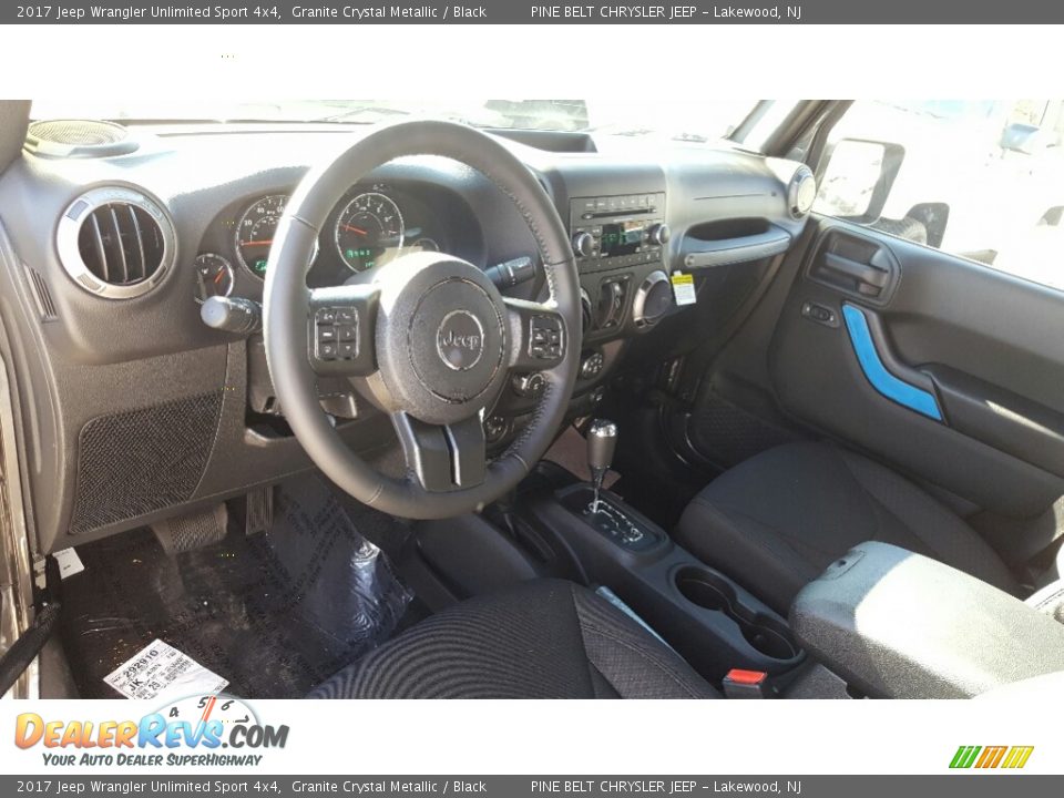 2017 Jeep Wrangler Unlimited Sport 4x4 Granite Crystal Metallic / Black Photo #9