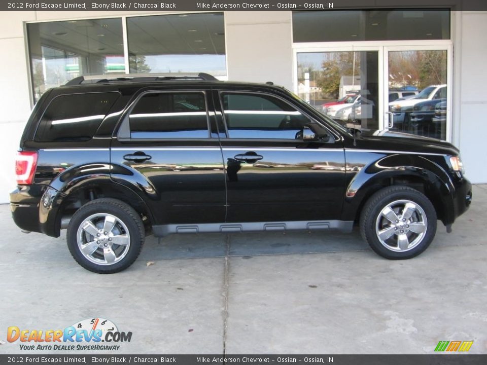 2012 Ford Escape Limited Ebony Black / Charcoal Black Photo #2