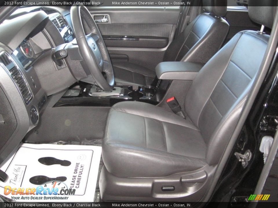 2012 Ford Escape Limited Ebony Black / Charcoal Black Photo #8