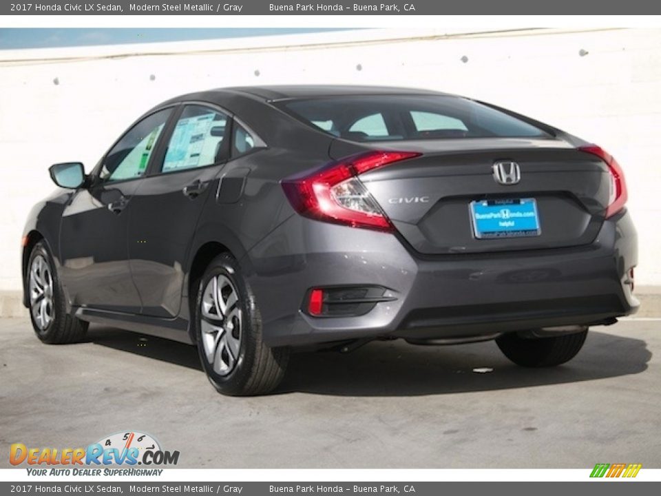 2017 Honda Civic LX Sedan Modern Steel Metallic / Gray Photo #2