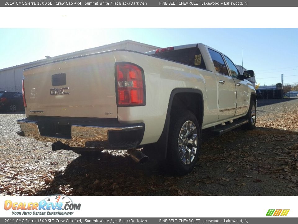 2014 GMC Sierra 1500 SLT Crew Cab 4x4 Summit White / Jet Black/Dark Ash Photo #7