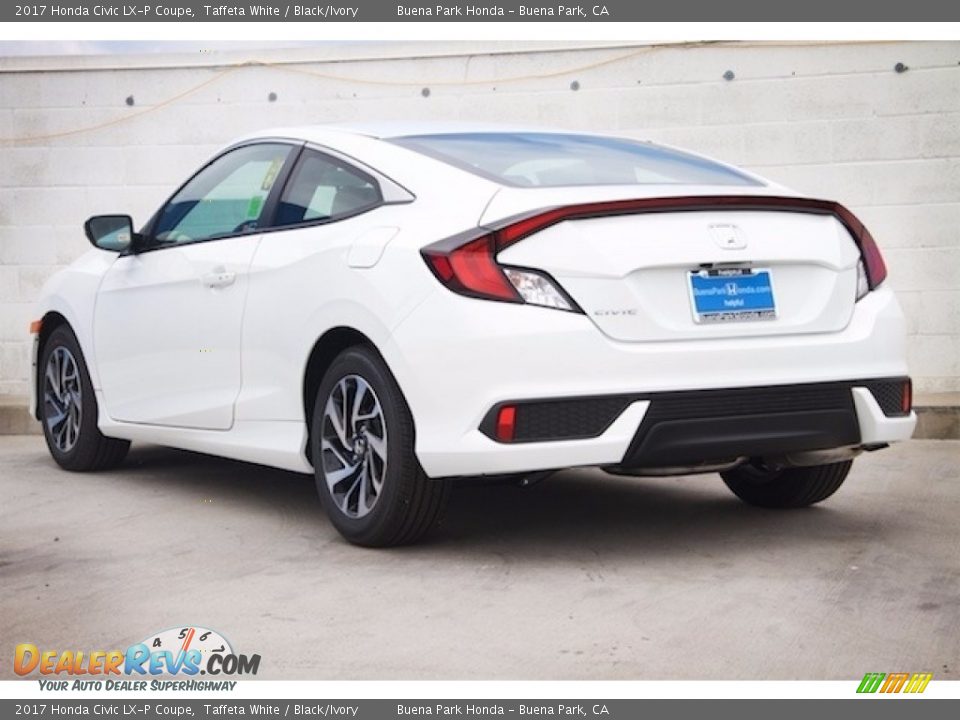 2017 Honda Civic LX-P Coupe Taffeta White / Black/Ivory Photo #2