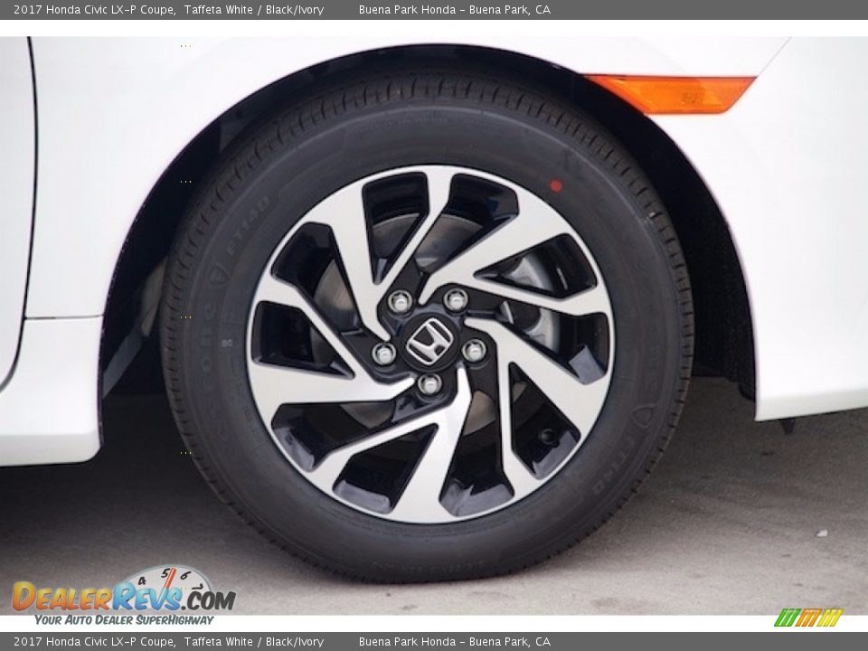2017 Honda Civic LX-P Coupe Taffeta White / Black/Ivory Photo #5