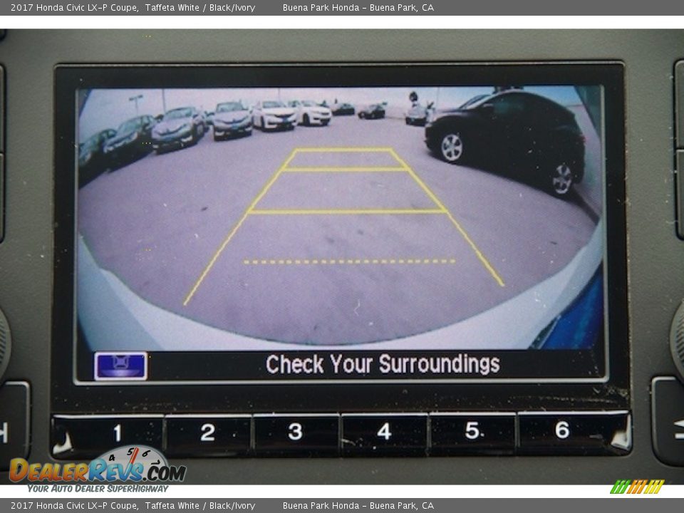 2017 Honda Civic LX-P Coupe Taffeta White / Black/Ivory Photo #6