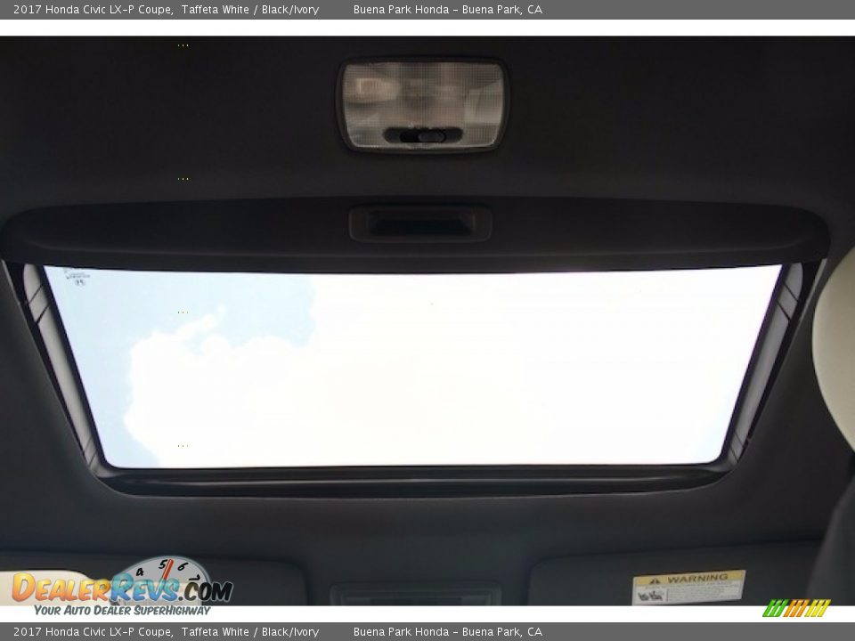 2017 Honda Civic LX-P Coupe Taffeta White / Black/Ivory Photo #12