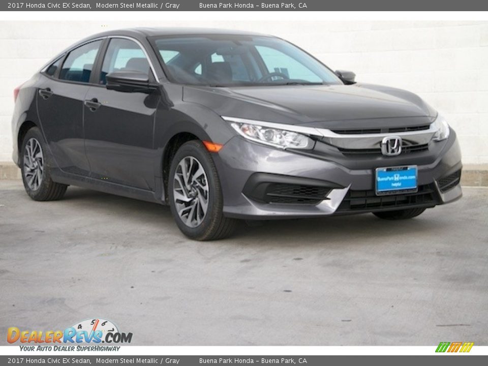 2017 Honda Civic EX Sedan Modern Steel Metallic / Gray Photo #1