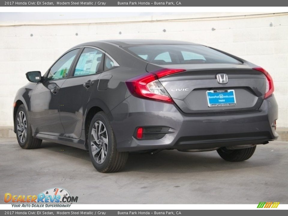 2017 Honda Civic EX Sedan Modern Steel Metallic / Gray Photo #2