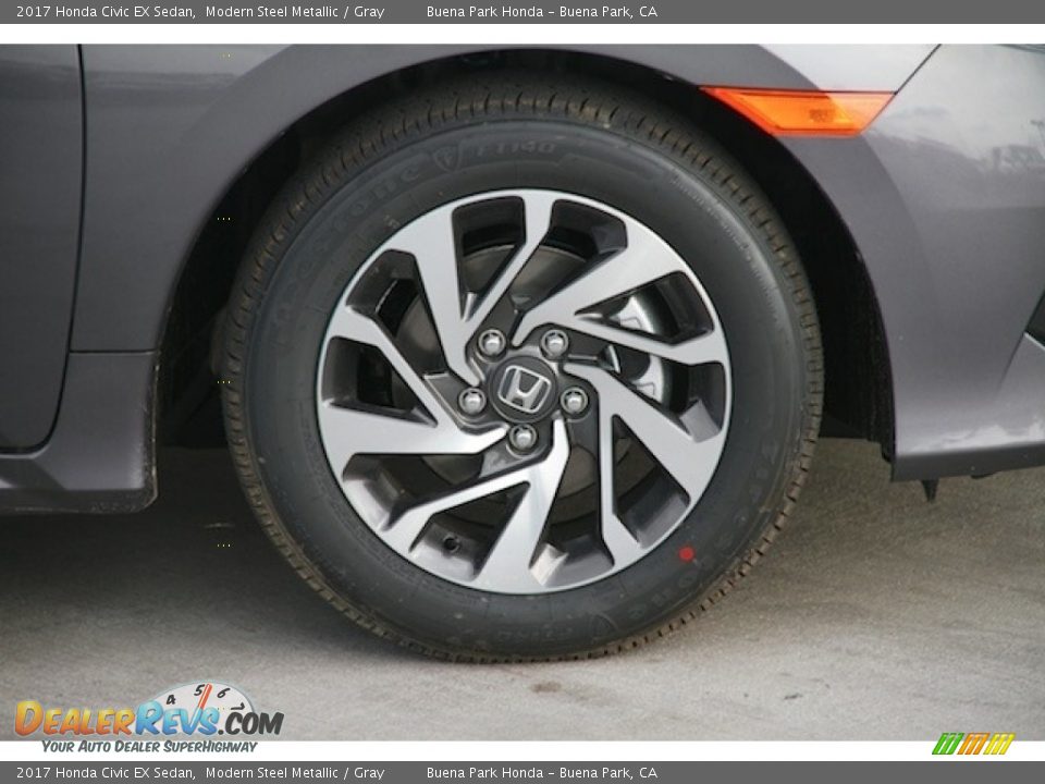 2017 Honda Civic EX Sedan Modern Steel Metallic / Gray Photo #5