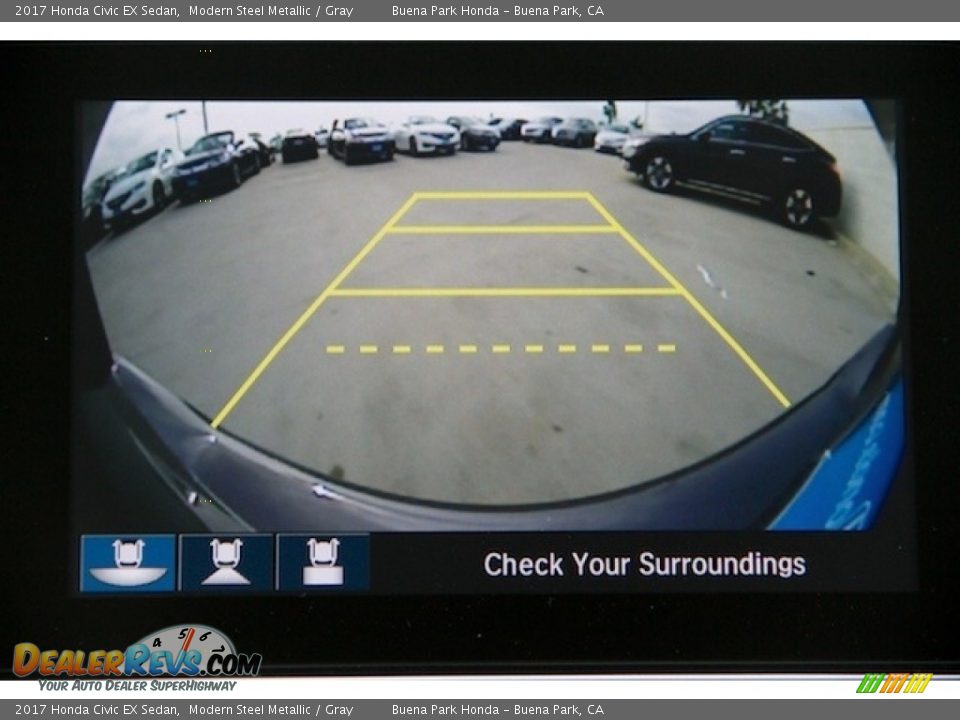 2017 Honda Civic EX Sedan Modern Steel Metallic / Gray Photo #6