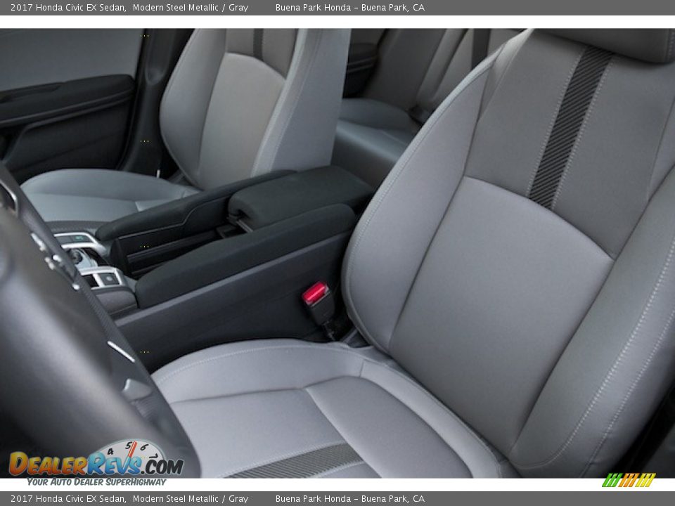 2017 Honda Civic EX Sedan Modern Steel Metallic / Gray Photo #11