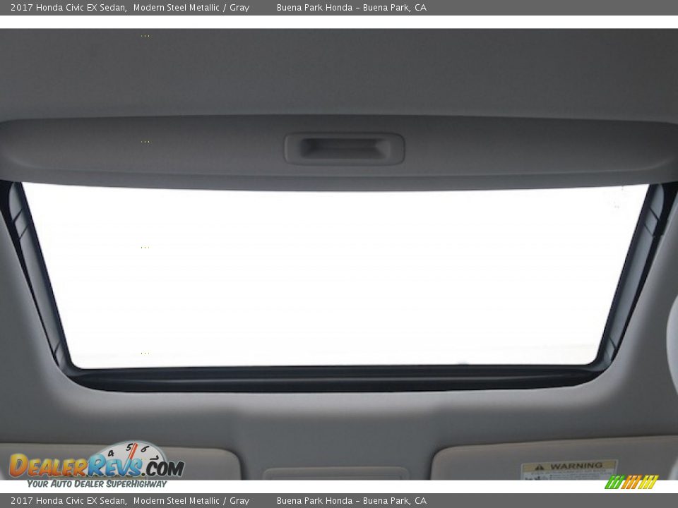 2017 Honda Civic EX Sedan Modern Steel Metallic / Gray Photo #14