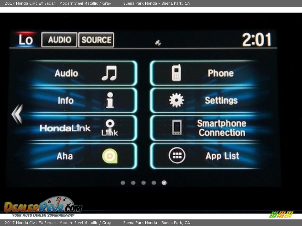 2017 Honda Civic EX Sedan Modern Steel Metallic / Gray Photo #16