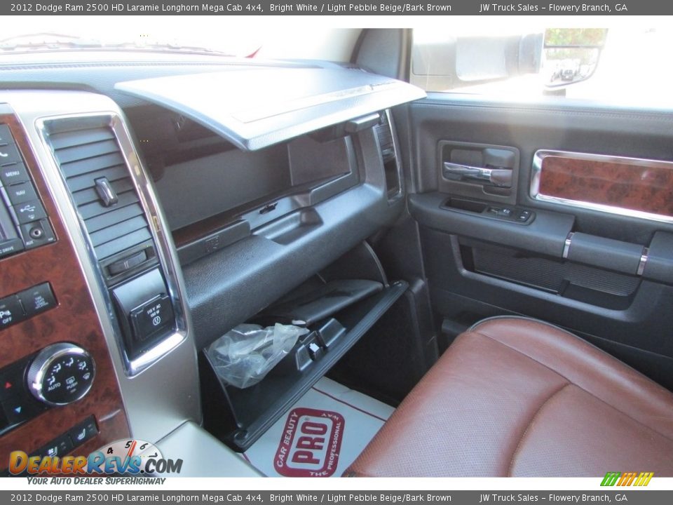2012 Dodge Ram 2500 HD Laramie Longhorn Mega Cab 4x4 Bright White / Light Pebble Beige/Bark Brown Photo #29