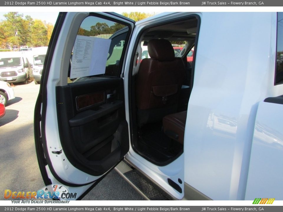2012 Dodge Ram 2500 HD Laramie Longhorn Mega Cab 4x4 Bright White / Light Pebble Beige/Bark Brown Photo #32