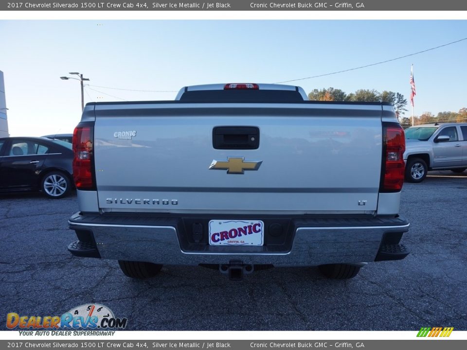 2017 Chevrolet Silverado 1500 LT Crew Cab 4x4 Silver Ice Metallic / Jet Black Photo #6