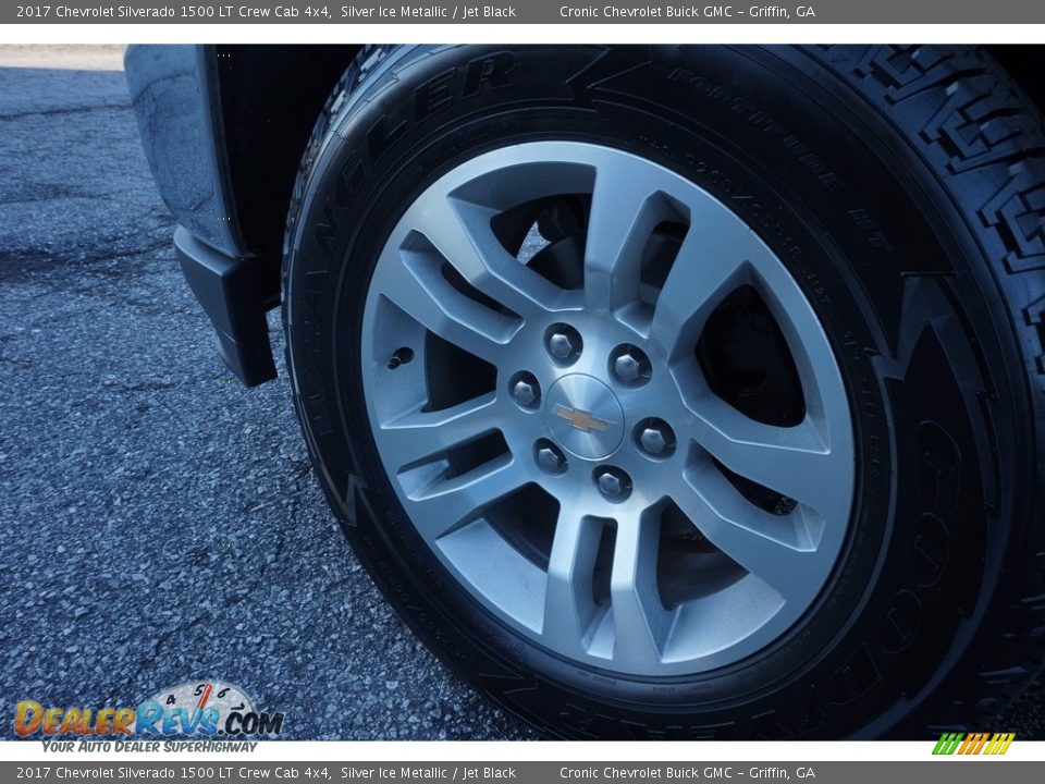2017 Chevrolet Silverado 1500 LT Crew Cab 4x4 Silver Ice Metallic / Jet Black Photo #11